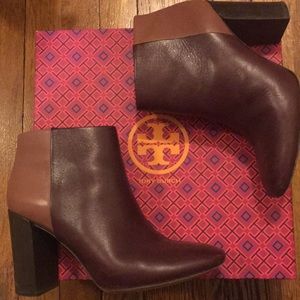 Tory Burch Bowie Two Toned Booties